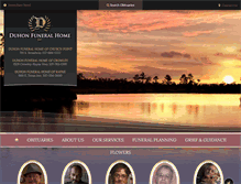 Tablet Screenshot of duhonfuneralhome.com